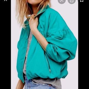 Free People balloon bomber jacket
